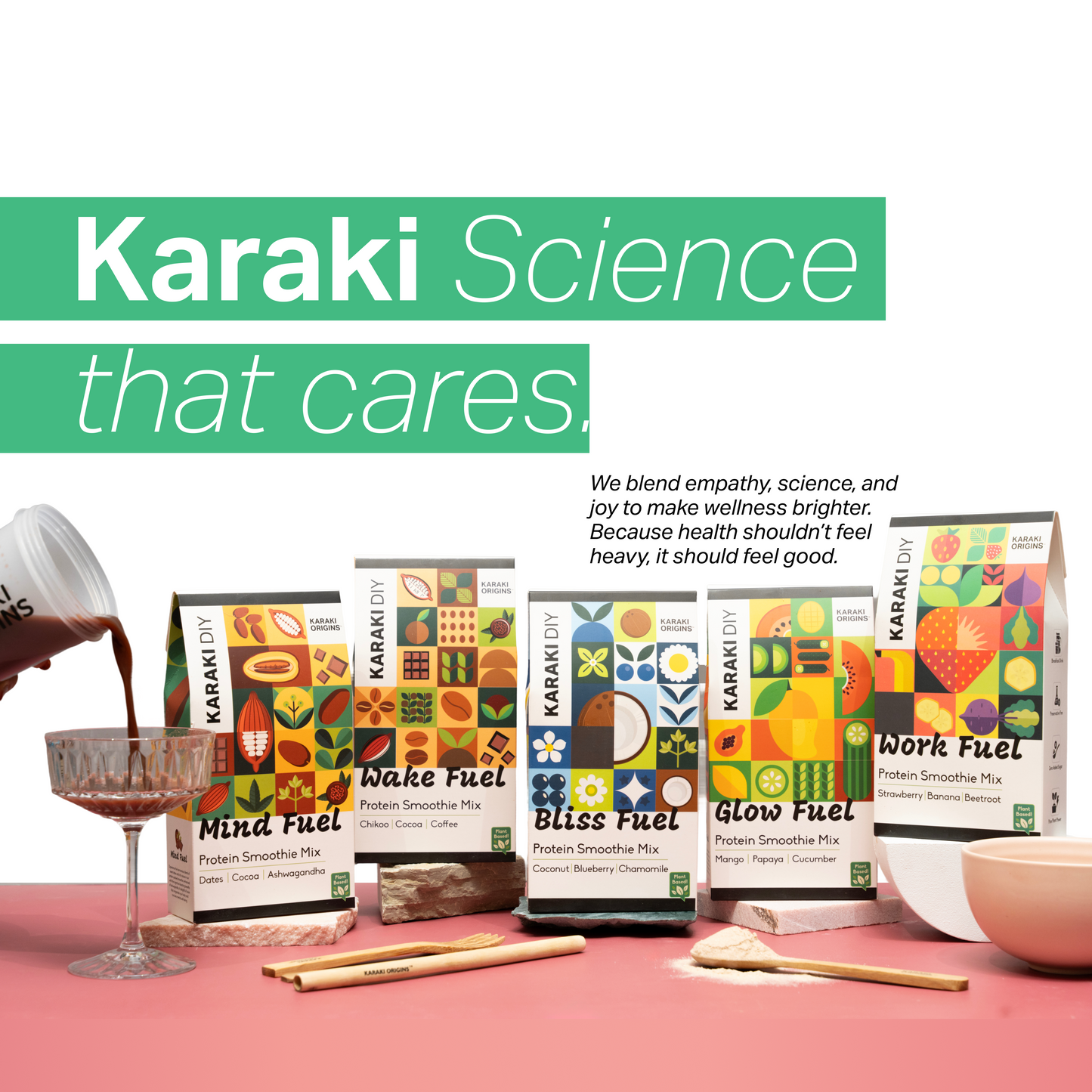 Breakfast Protein Smoothie Mix - Work Fuel (Strawberry | Banana | Beetroot)