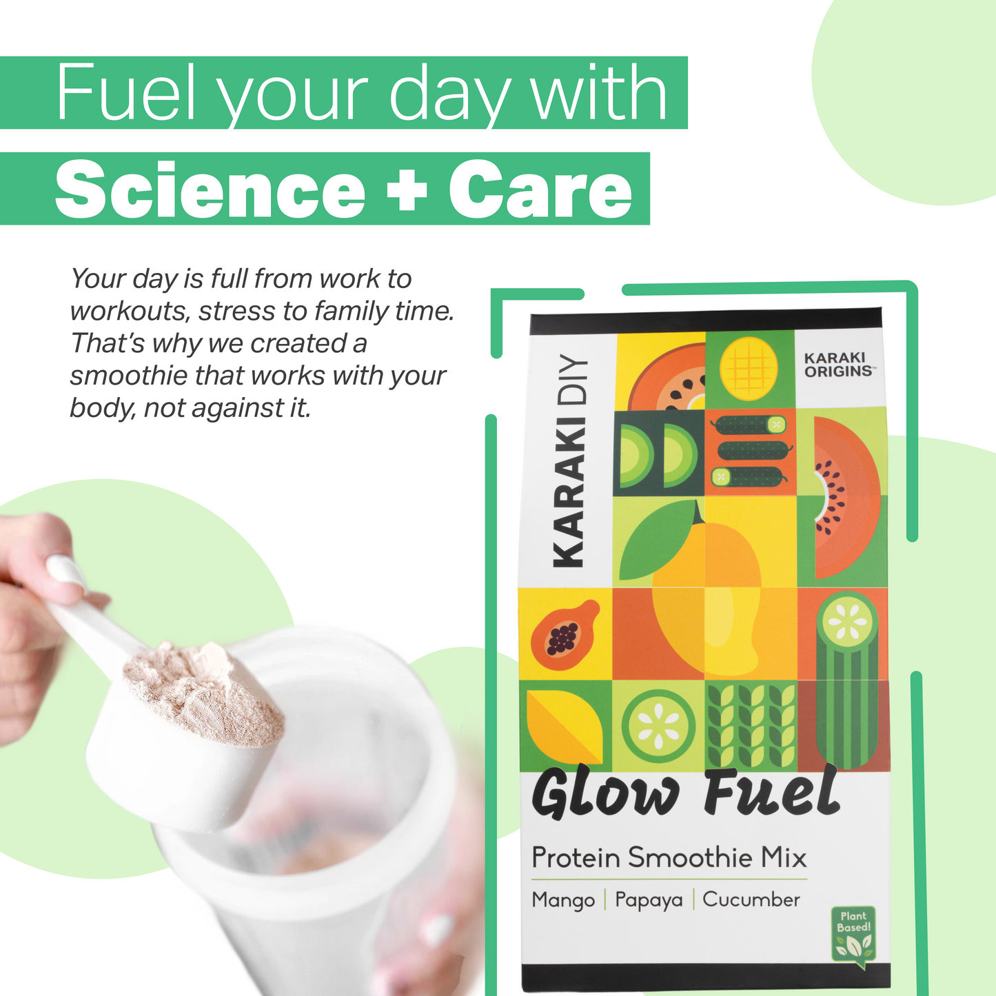 Breakfast Protein Smoothie Mix - Mind Fuel (Dates | Cocoa | Ashwagandha)