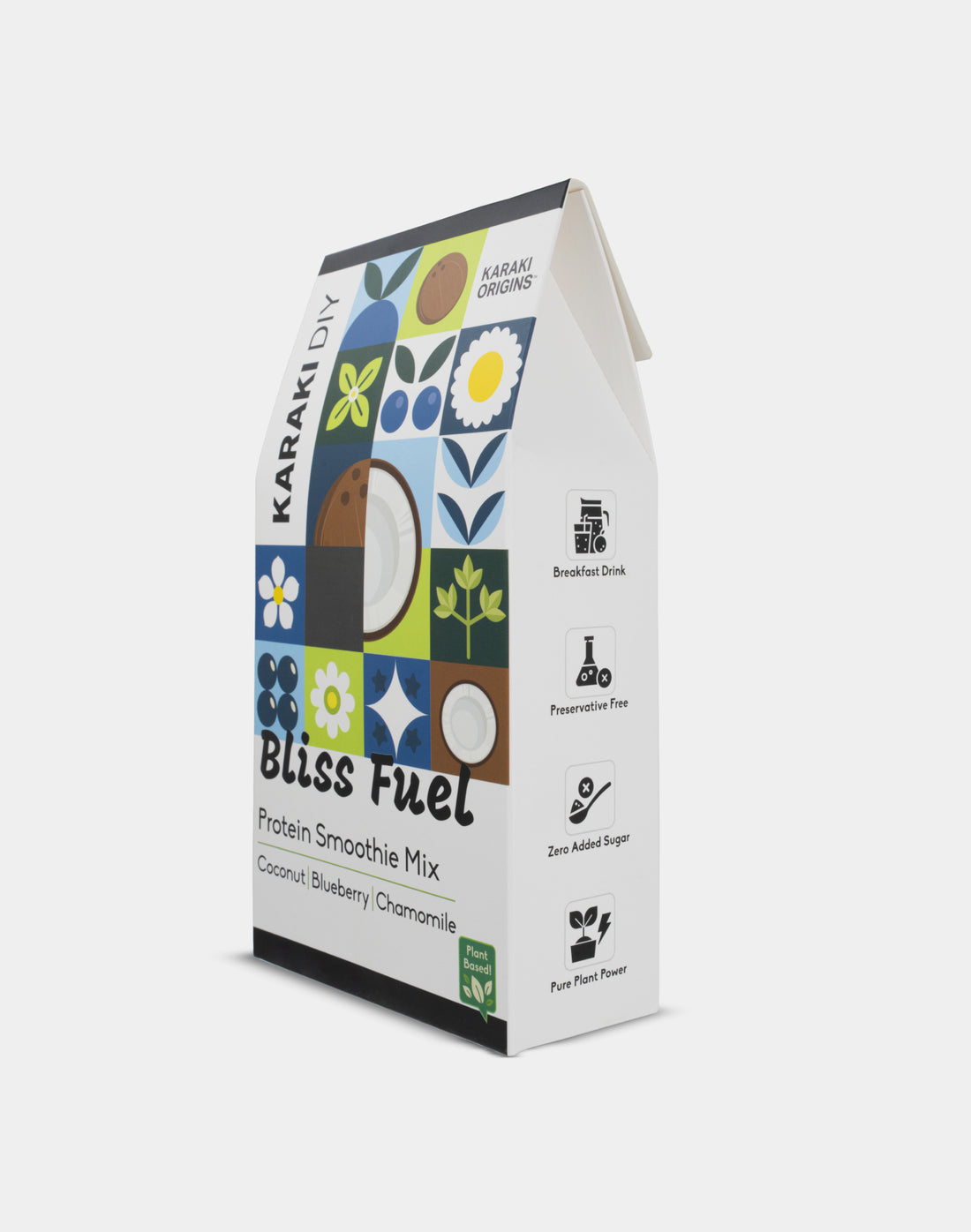 Bliss Fuel - Protein Smoothie Mix - Coconut, Blueberry, Chamomile