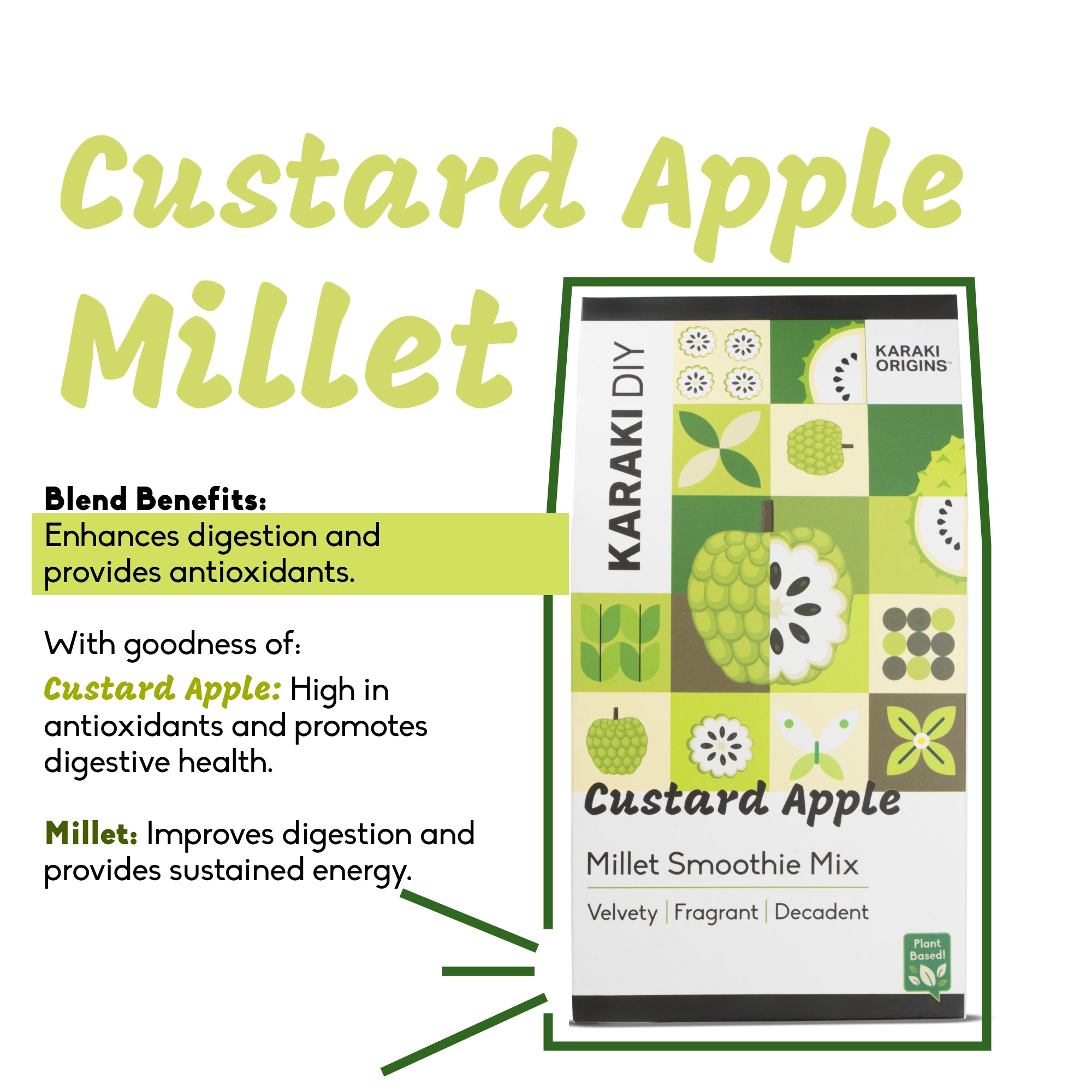 Custard Apple Millet Smoothie Mix