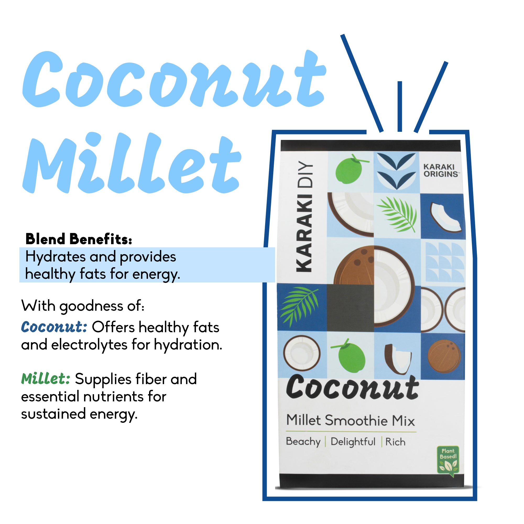 Coconut Millet Smoothie Mix