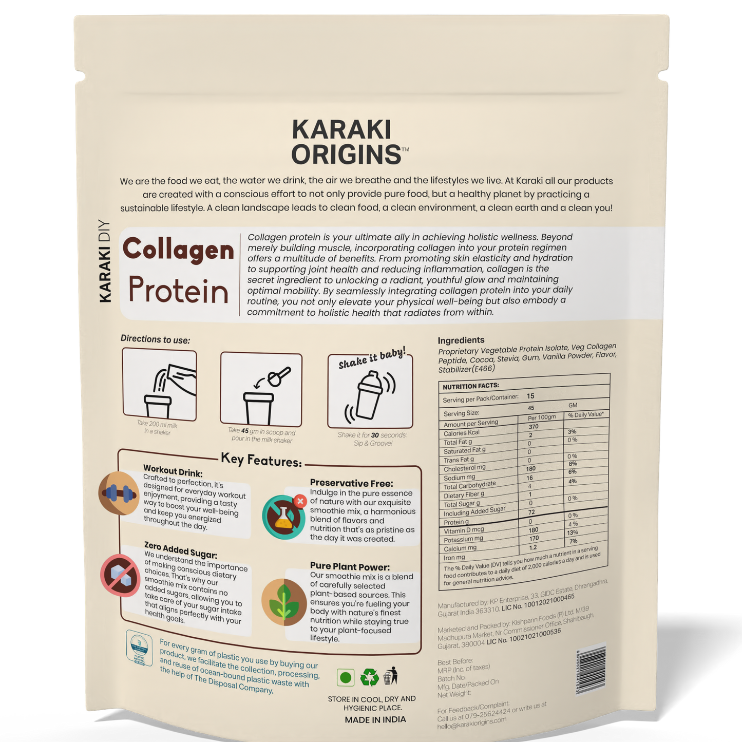 Collagen Protein Isolate - Belgian Chocolate - Dark Cocoa