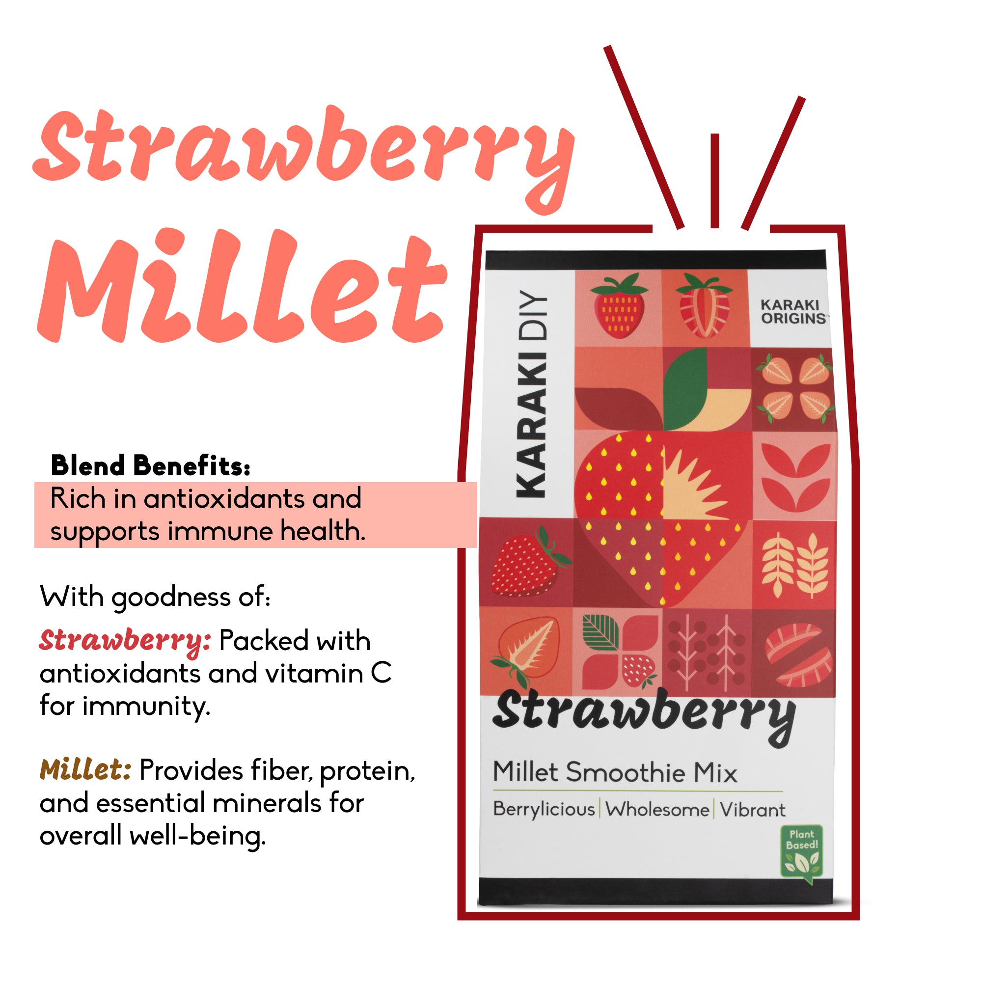 Strawberry Millet Smoothie Mix