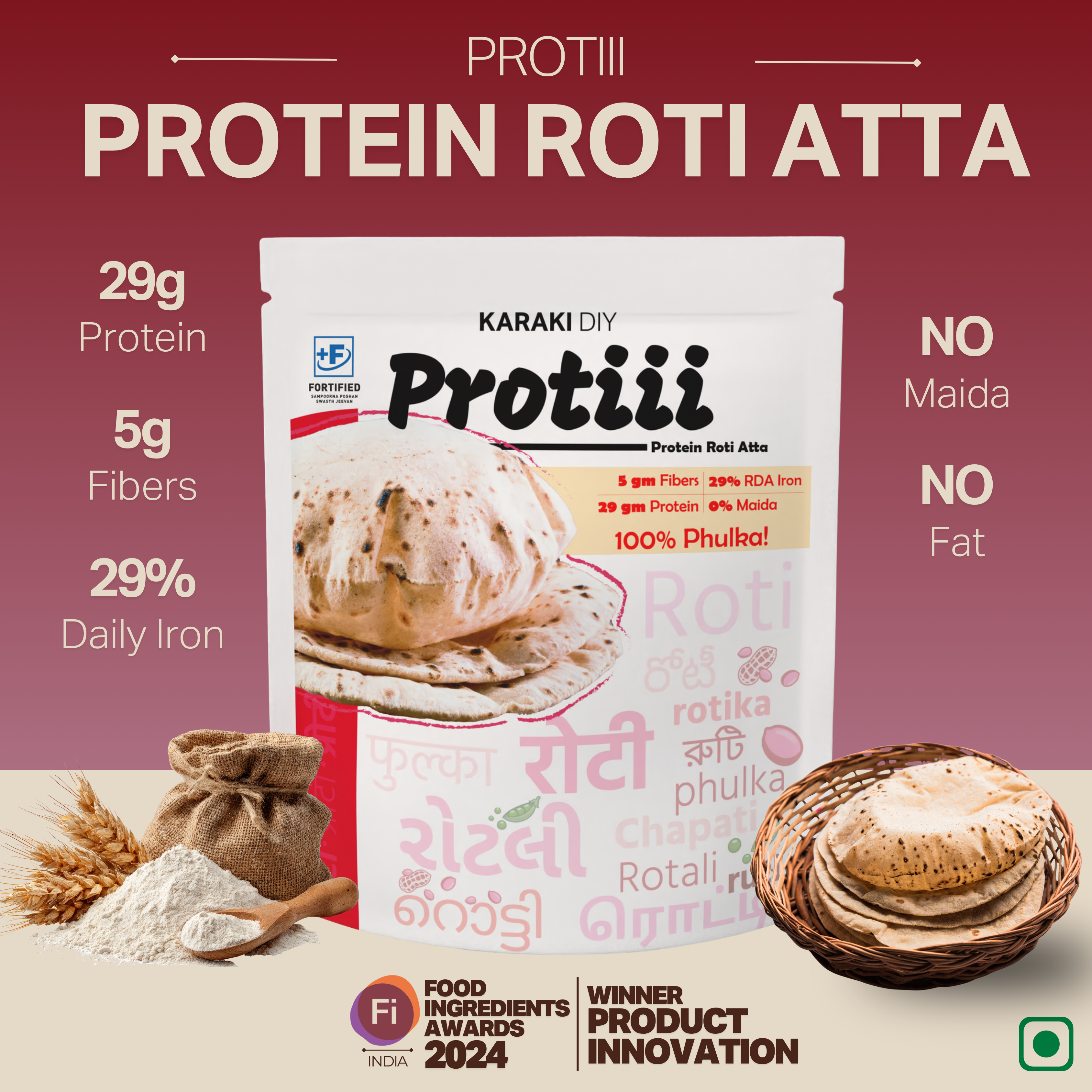 Protein Roti Atta – Karaki Origins