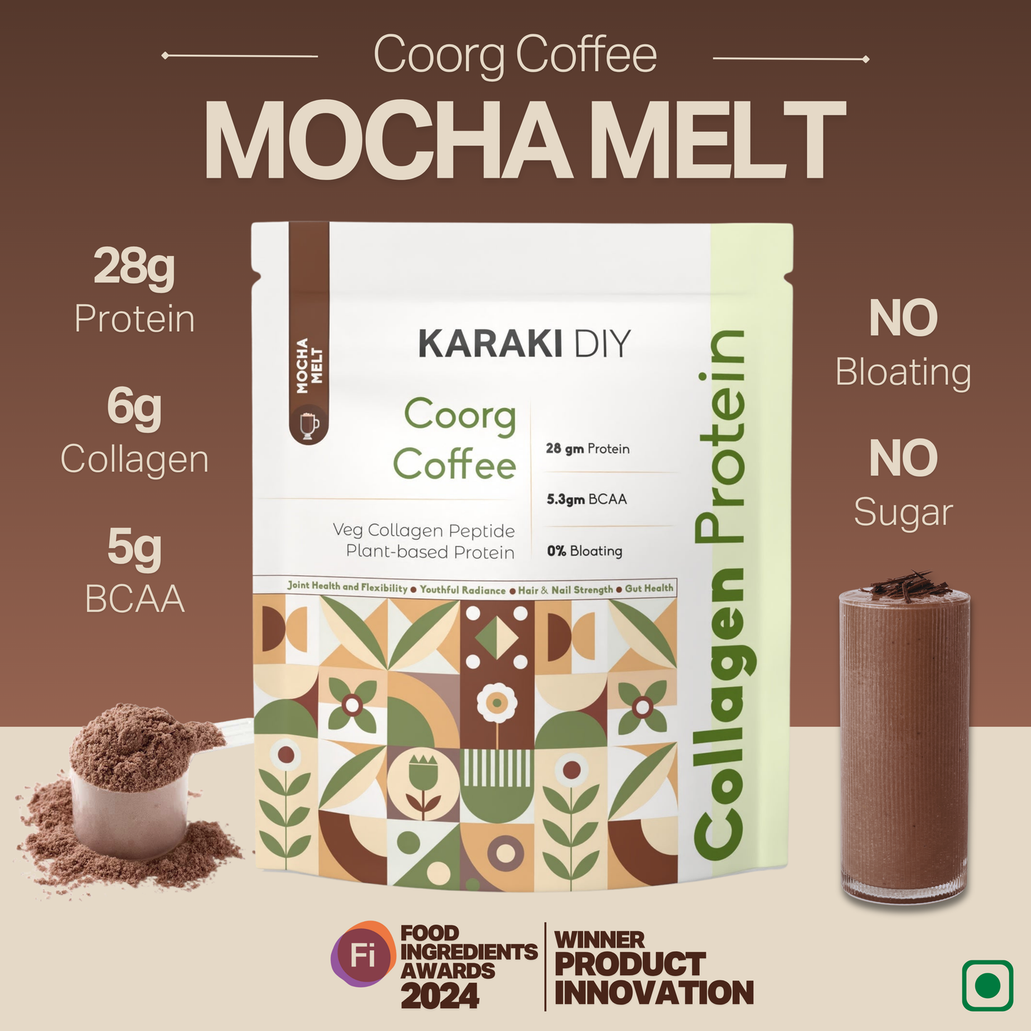 Collagen Protein Isolate - Coorg Coffee - Mocha Melt