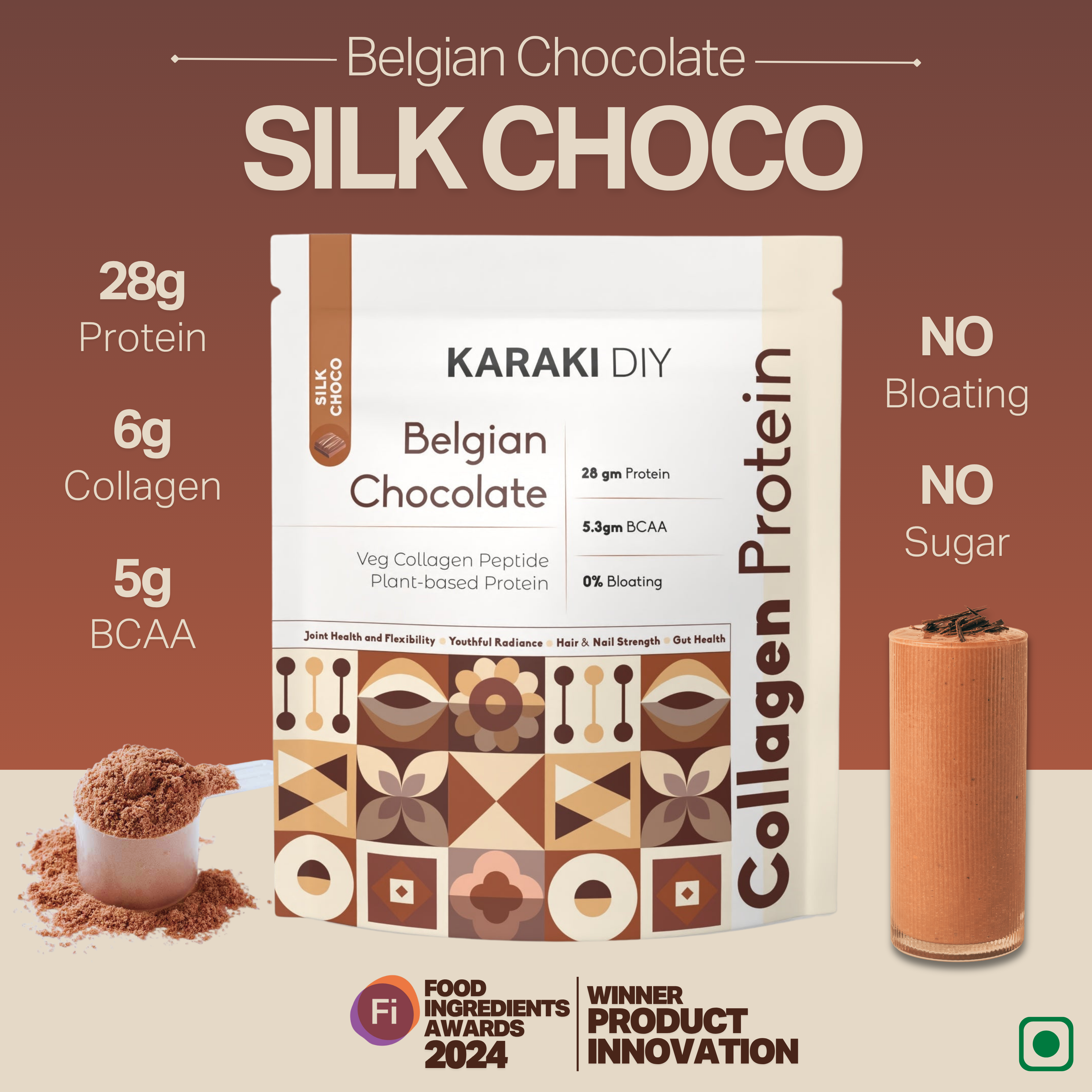 Collagen Protein Isolate - Belgian Chocolate - Silk Choco