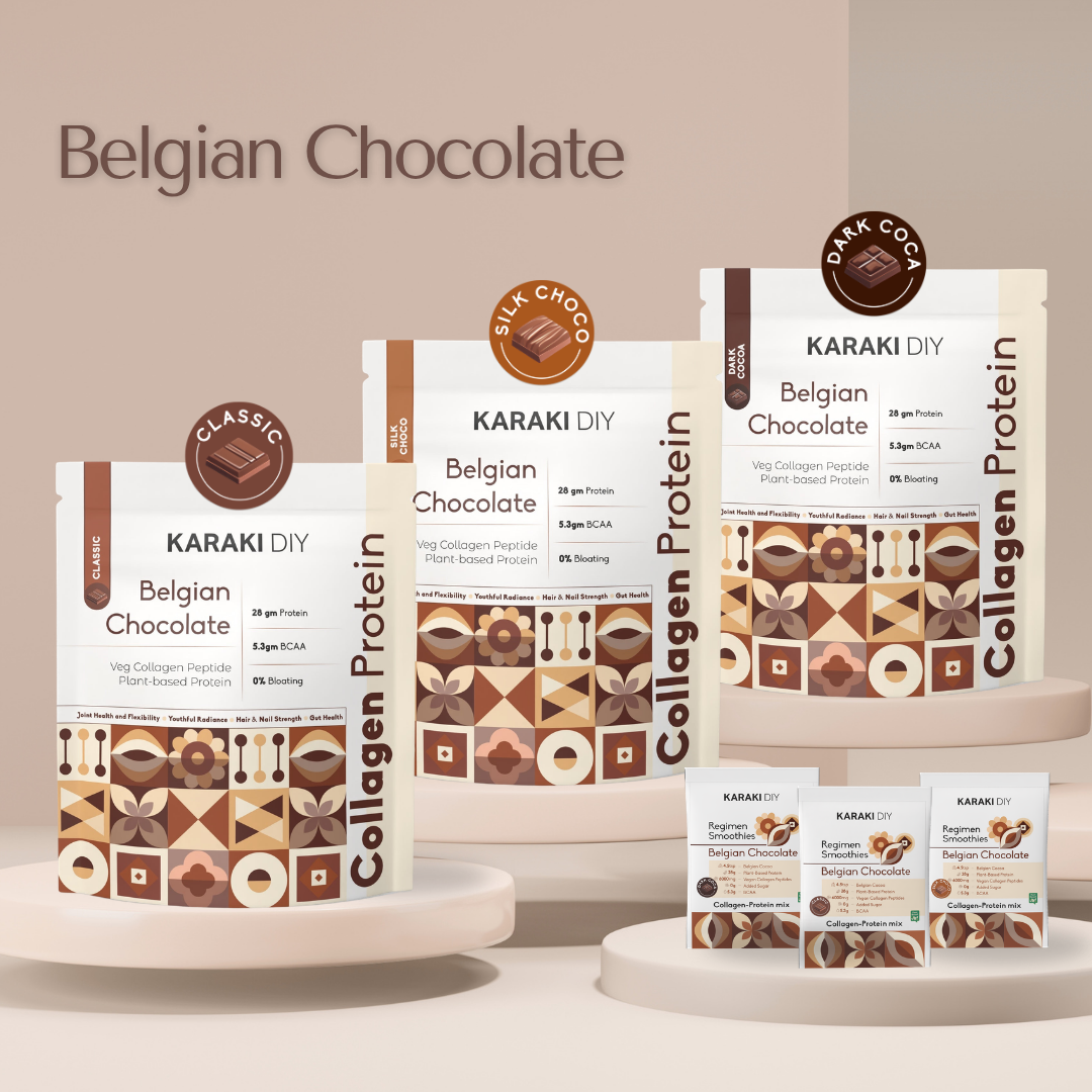 Collagen Protein: Belgian Chocolate (Classic, Dark Cocoa, Silk Choco) + 9 Sachets